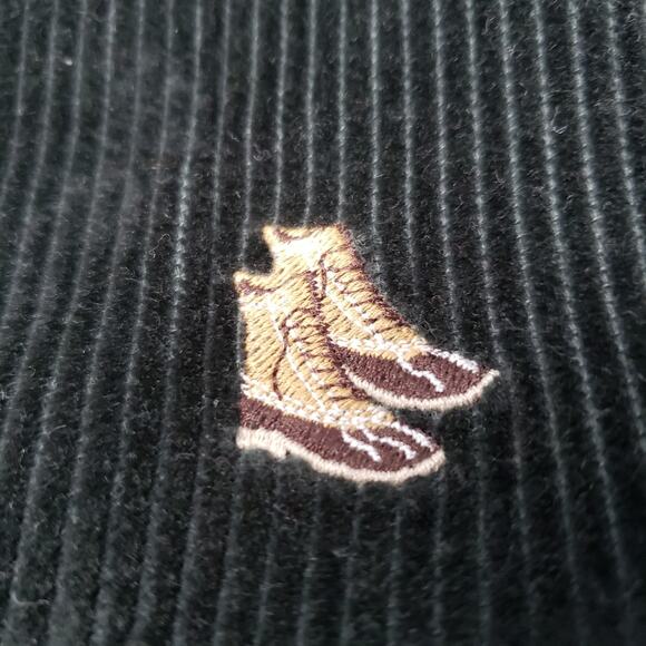 LL Bean Duck Boot Corduroy Pants Mens 34 Green Classic Fit Embroidered Winter - Picture 4 of 16